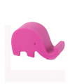 2PCS envío gratis elefante en forma de titular del teléfono celular de silicona (color al azar)